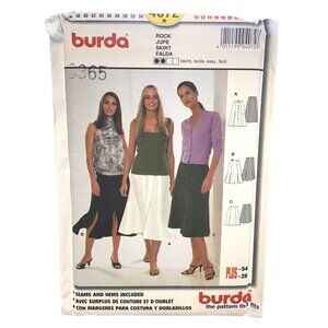 Burda Sewing Pattern 4072 Skirt Rock Jupe Falda Misses Size 10-28